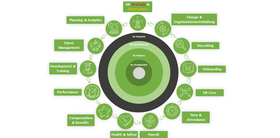 HR Lifecylce Komponenten Elevator Pitch HR Strategie and Governance Prozess